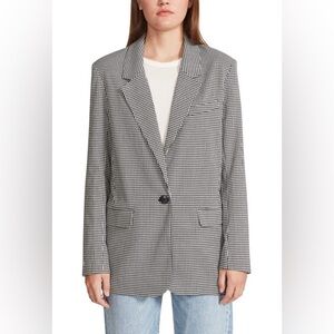 BB Dakota Steve Madden Black and White Houndstooth Blazer